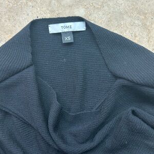 TOME Black Knit Sweater XS